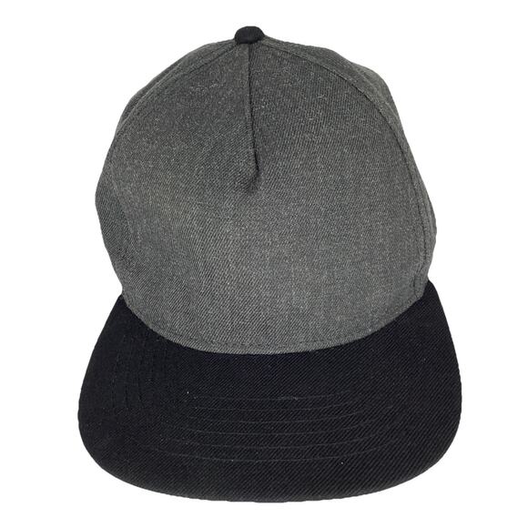 DALIX Baseball Cap Wool Hat Cap Urban Snapback Gray Black H-200 - Simple is Best - Picture 1 of 5